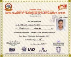 Trek Guide License from Ministry of Tourism.  &raquo; Click to zoom ->