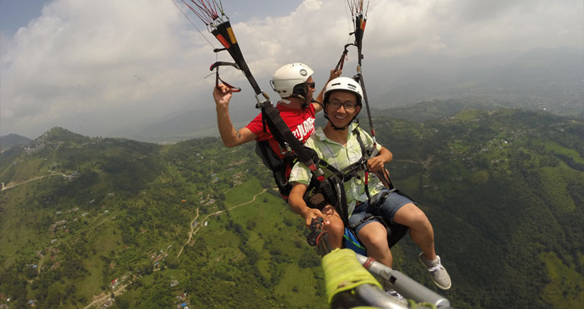 Paragliding in Nepal